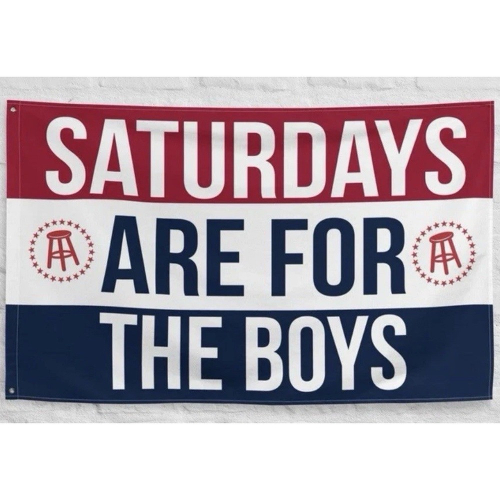 Barstool Sports "Saturdays Are For The‎ Boys" 3x5 Flag Bros  Man Cave Frat
